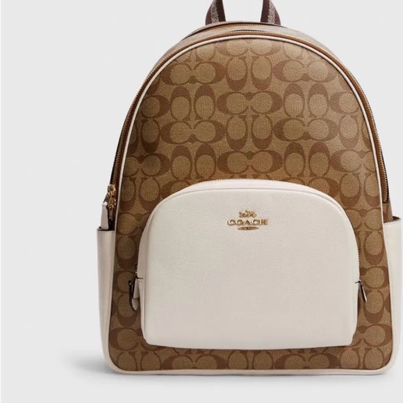 Coach Handbags - Coach Court Signature Backpack